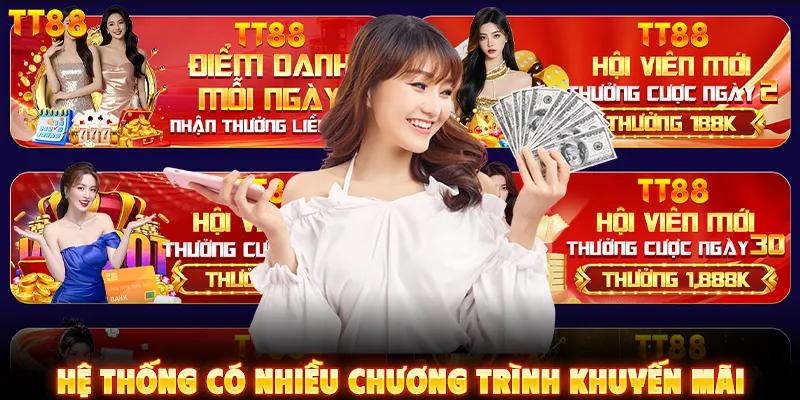 Hệ thống có nhiều chương trình khuyến mãi
